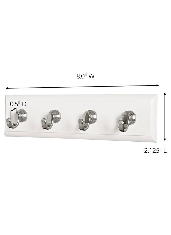 Command - Command HOM18Q Quartz Key Rail. Metal color. 1 rail and 6 strips/pack - Image 1