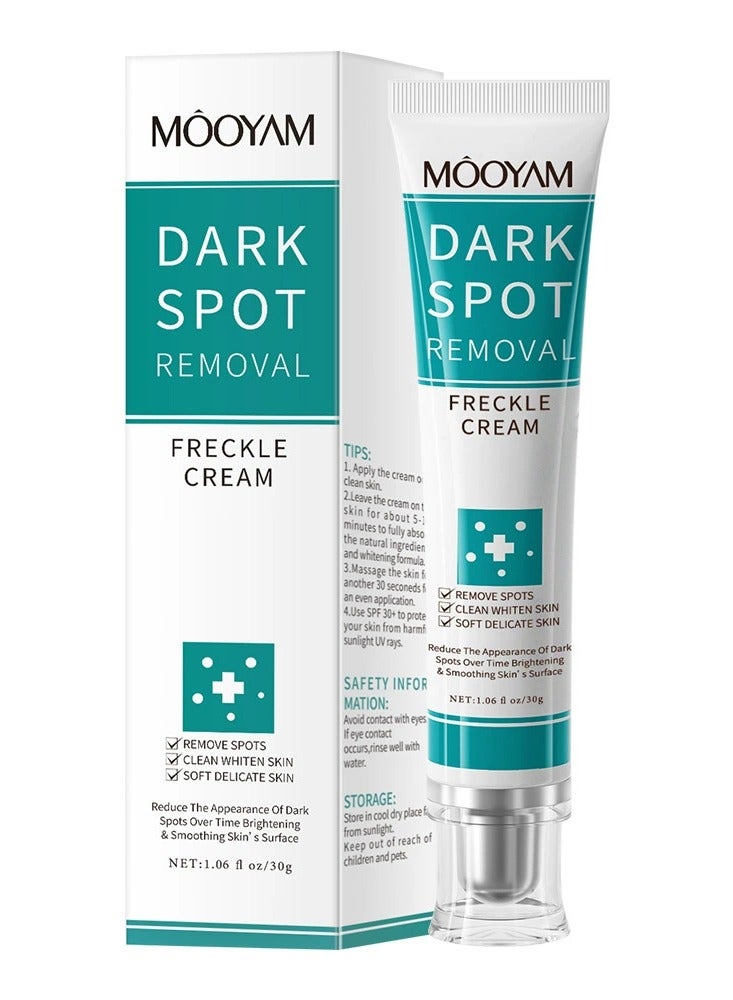 MOOYAM Reduce Freckles And Improve Skin Tone Facial Cream - Dark Spot Remover for Face Peeling Skin Whitening Freckle Cream Pigmentation Treatment Sun Spots Age Spots Blemish Remover Lightening Cream 30g - Image 5