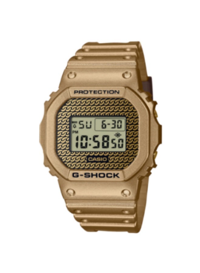 جي شوك ساعة جي-شوك ​​رقمية للرجال بمينا ذهبي - DWE-5600HG-1DR - Image 1