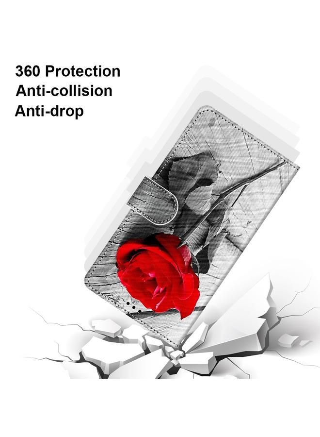 S-TOP Case For Motorola Moto G8 Coloured Drawing Cross Texture Horizontal Flip PU Leather Case with Holder & Card Slots & Wallet & Lanyard - Image 5