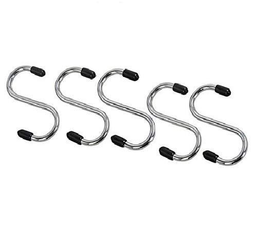KAAS Stainless Steel Thick S Shape Heavy Duty Type S Hook Hanger Hooks Organizer for Hanging Accessories Pack of 5Size 65cm - Image 3