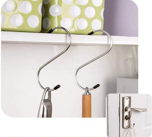 KAAS Stainless Steel Thick S Shape Heavy Duty Type S Hook Hanger Hooks Organizer for Hanging Accessories Pack of 5Size 65cm - Image 5