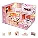 Flever Dollhouse Miniature DIY House Kit Creative Room with Loft Apartment Scene for Romantic Artwork Gift Dream Angel - Image 3