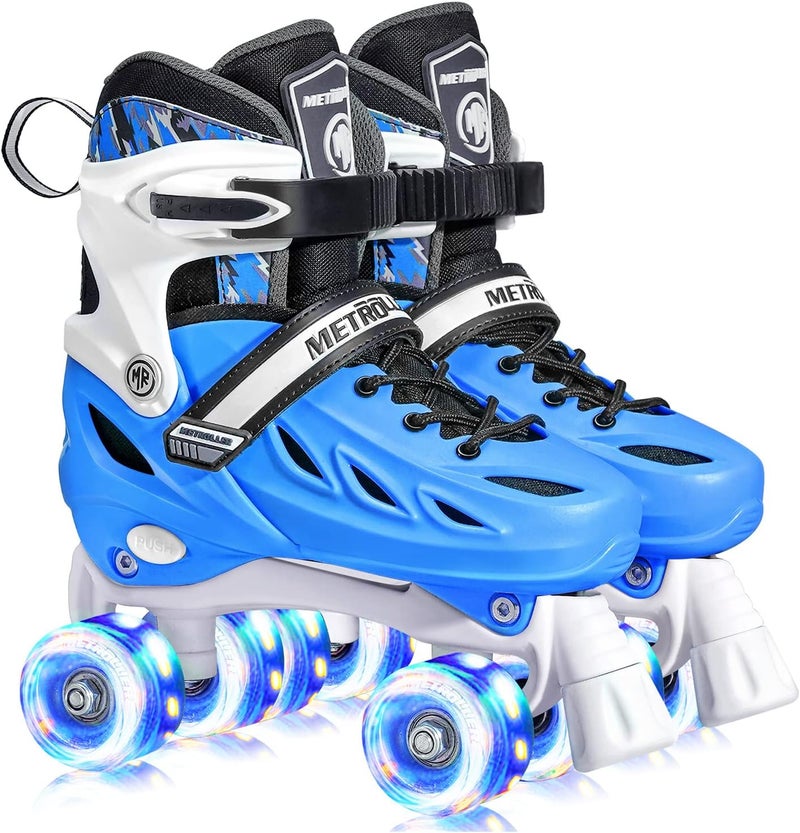 METROLLER Adjustable Roller Skates with Light Up Wheels for Kids and Teens - Image 1