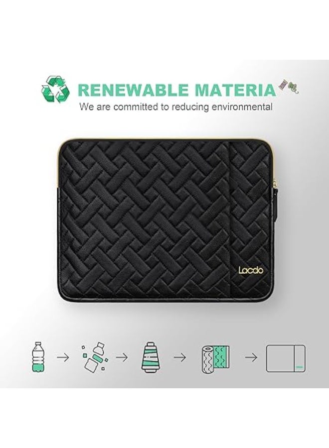 Lacdo 15-15.6 Inch Laptop Sleeve Case for Acer HP Lenovo Dell ASUS Laptop, Acer Aspire 15, HP Pavilion/Envy 15, Dell Latitude 15, Lenovo ThinkPad/IdeaPad 15, ASUS Zenbook/Vivobook Computer Bag - Image 2