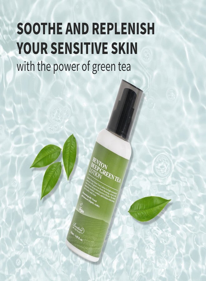 BENTON Deep Green Tea Face Moisturizer 4.05 fl.oz | Hydrating Korean Green Tea Face Lotion | Soothing & Refreshing Moisturizer for Acne Prone Skin - Image 2