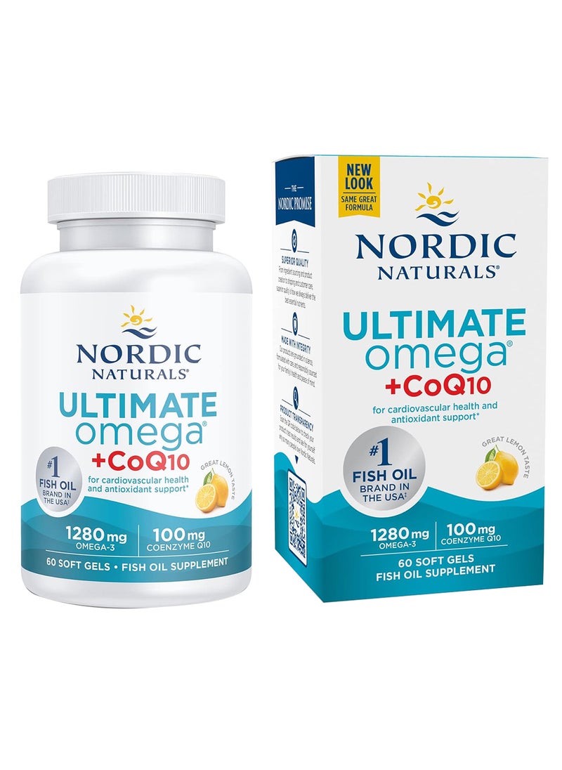 NORDIC NATURALS - Ultimate Omega Purified Fish Oil Plus Coq10 1000 Mg. 60 - Image 1