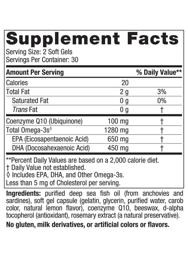 NORDIC NATURALS - Ultimate Omega Purified Fish Oil Plus Coq10 1000 Mg. 60 - Image 1