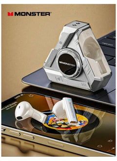 Monster MONSTER XKT22 Gaming Earphones TWS Wireless Bluetooth 5.4 Headphones Unique Design Sports Noise Reduction Earbuds With Mic