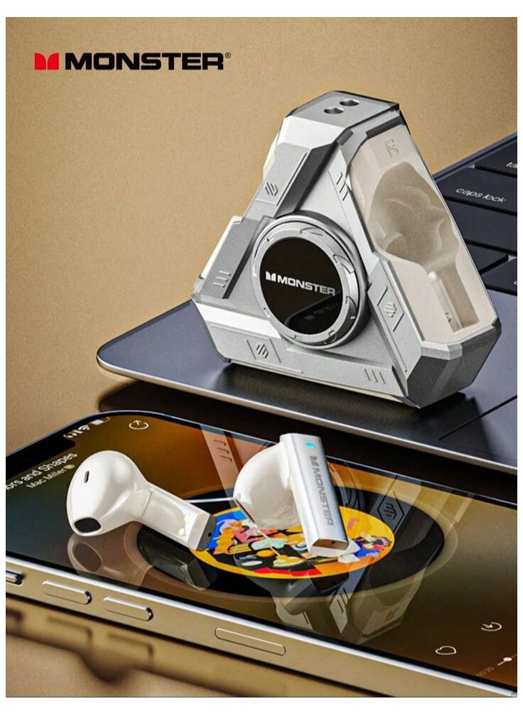 Monster - Monster MONSTER XKT22 Gaming Earphones TWS Wireless Bluetooth 5.4 Headphones Unique Design Sports Noise Reduction Earbuds With Mic - Image 1
