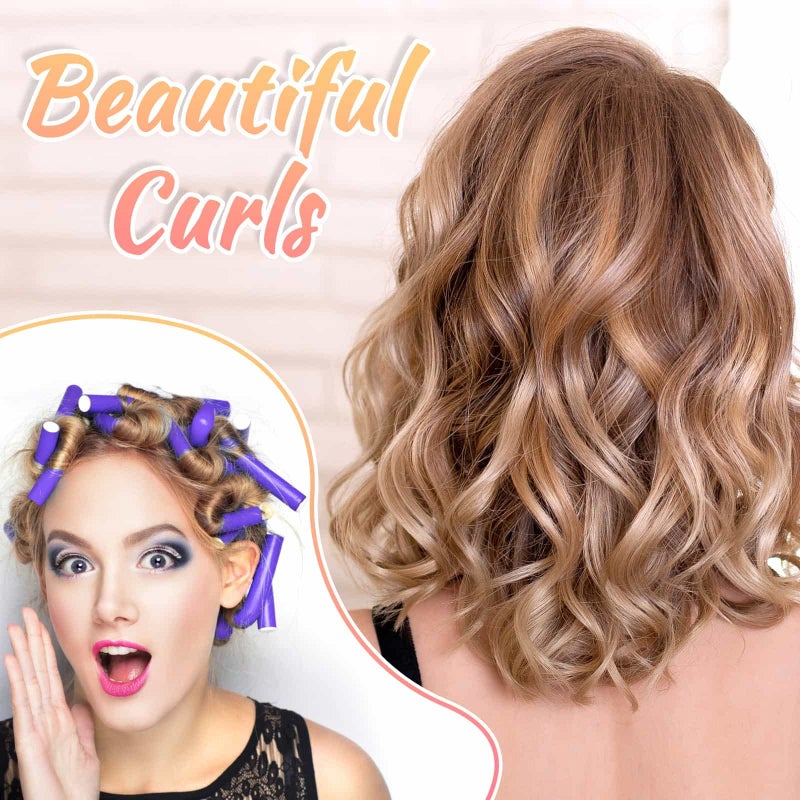 selizo 30Pcs 9.45" Flexible Curling Rods No Heat Hair Rollers Curlers with 3 Sizes Foam Curlers Hair Rods for Long Hair - Image 2
