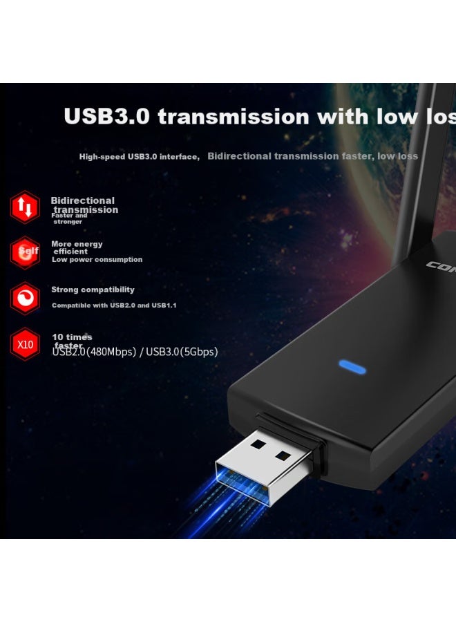 Comfast Cf-924ac Dual Band Gigabit Usb Wireless Adapter 1300mbps Desktop Laptop Wifi Receiver Transmitter - Image 2