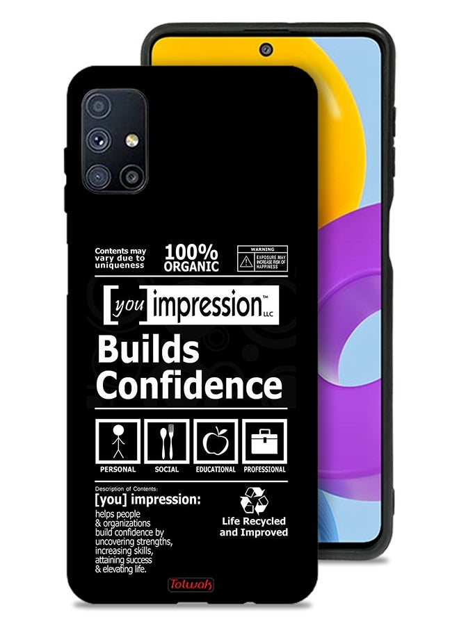 Tolwak Samsung Galaxy M51 Protective Case Cover Builds Confidence Sticker  - Image 1