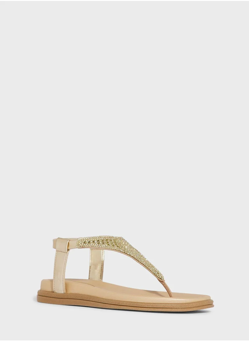 Beira Rio Molly Ankle Strap Flat Sandals