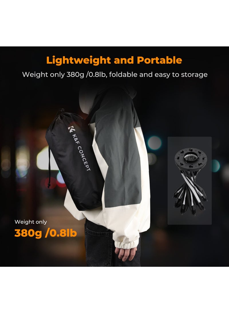 كيه آند إف كونسبت سوفت بوكس ثماني الشكل 40 سم K&F Concept KF18.0013 بتركيب Mini Bowens مع شبكة تحكم بالإضاءة لمصابيح LED للتصوير - Image 5