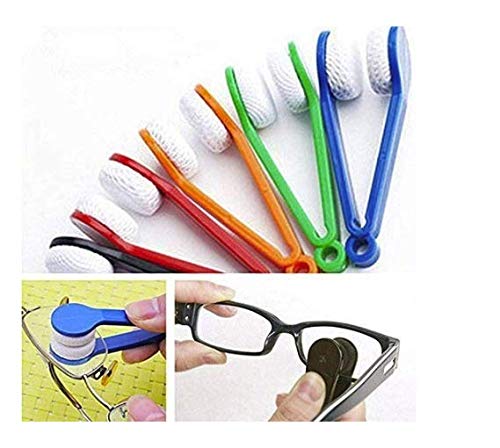 LASSUM LASSUM 5 PCS Mini Sun Glasses Eyeglass Microfiber Spectacles Cleaner Soft Brush Cleaning Tool Microfiber Eyeglasses Cleaner Cleaning Clip  - Image 4