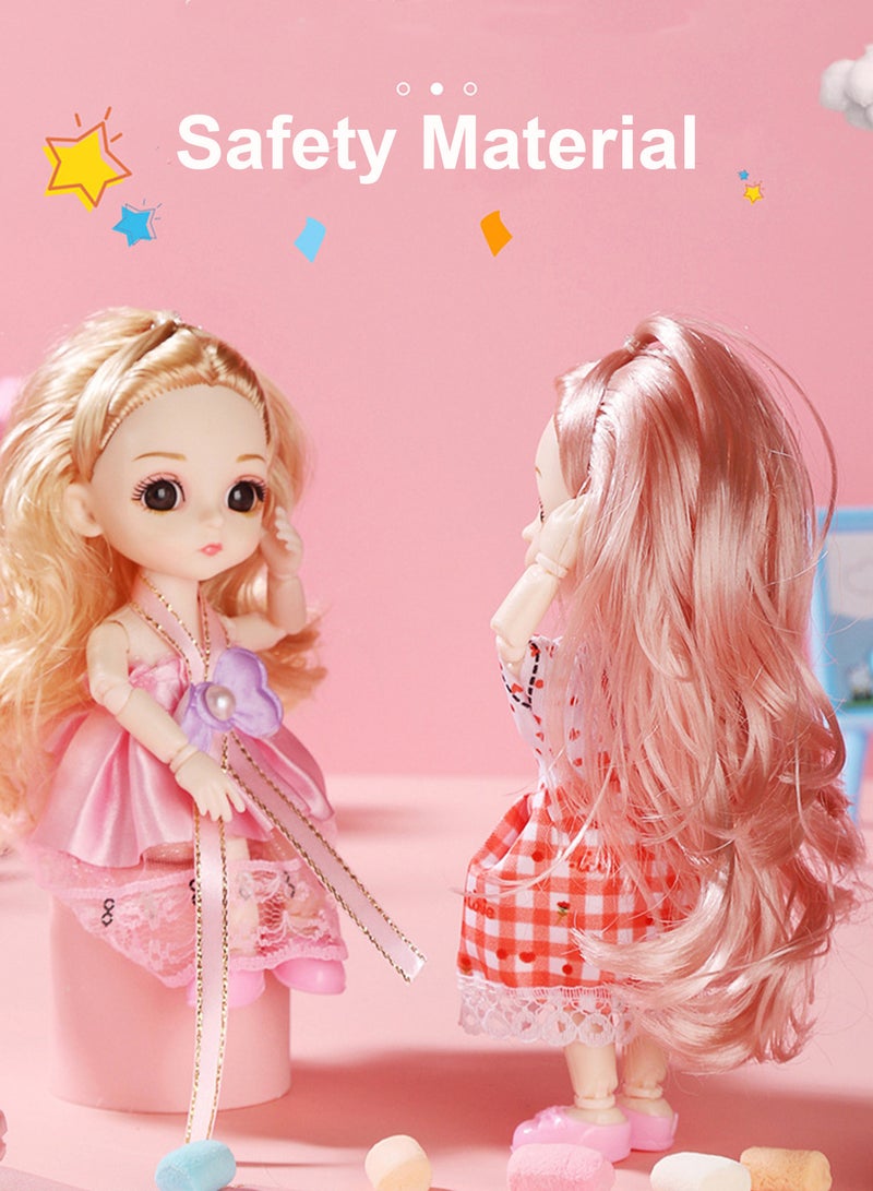 Splendors 6 Pieces Dolls Beautiful Cute Girls Figure Doll Set Action Figures Decorations Gift For Kids - Image 2