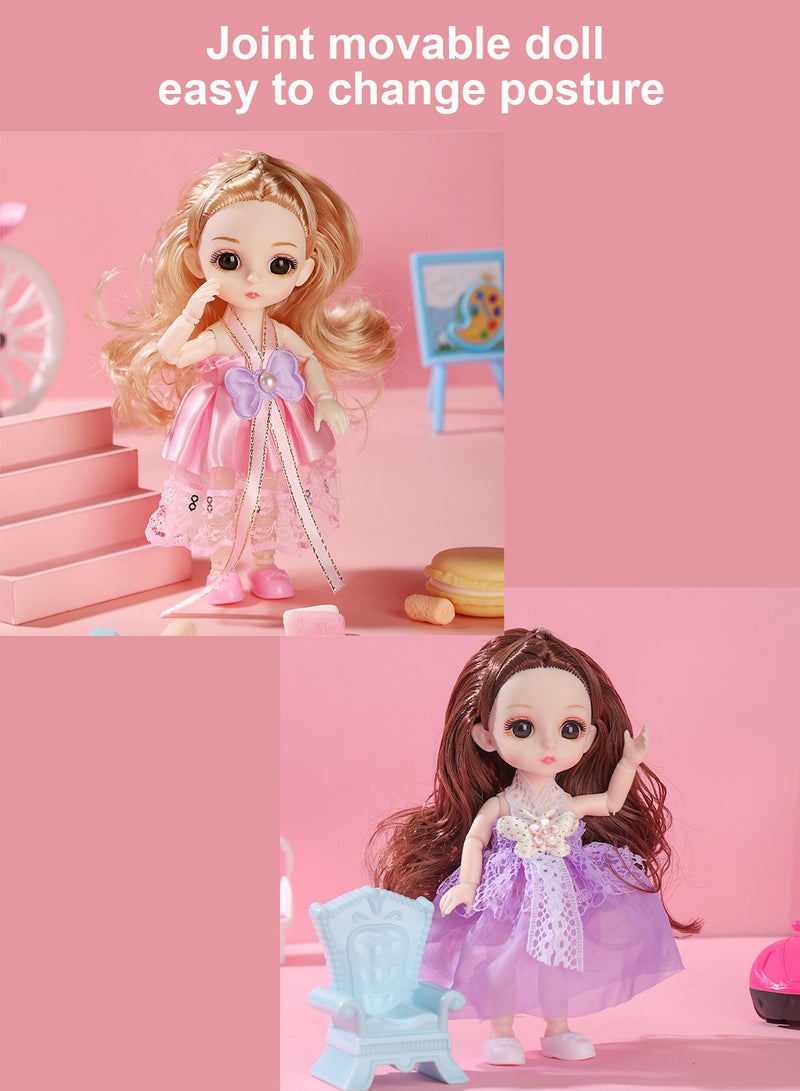 Splendors 6 Pieces Dolls Beautiful Cute Girls Figure Doll Set Action Figures Decorations Gift For Kids - Image 3