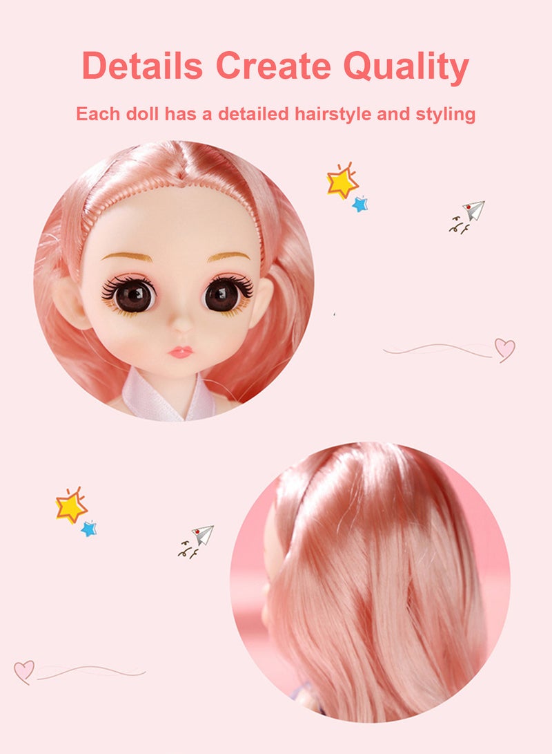 Splendors 6 Pieces Dolls Beautiful Cute Girls Figure Doll Set Action Figures Decorations Gift For Kids - Image 4
