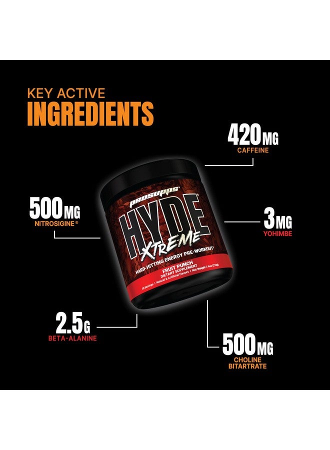 ProSupps PROSUPPS Mr. Hyde Xtreme Pre Workout Powder with Creatine, Beta Alanine & Caffeine - Extreme Energy, Pumps, Focus & Performance - Fitness & Gym Supplements for Men & Women (Fruit Punch, 30 Servings) - Image 2