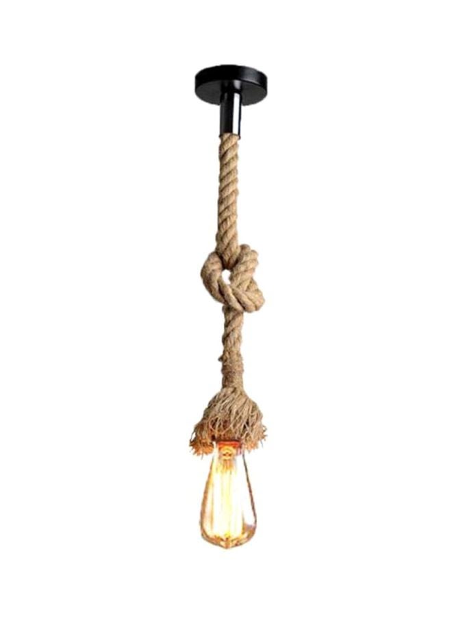 Rope Hanging Ceiling Light Beige/Black 50cm - Image 1