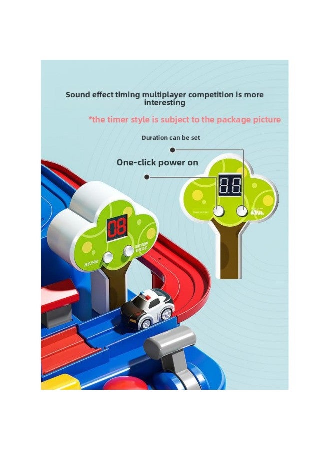 Children's Rail Car Toys To The Age Of Small Train Car Break Through The Big Adventure Parking Lot Boy Girl Baby-Color:❤Gift Box Model 【large Size - Timekeeping】 Free 3 Cars + Airplane For Big Adventure - Image 5