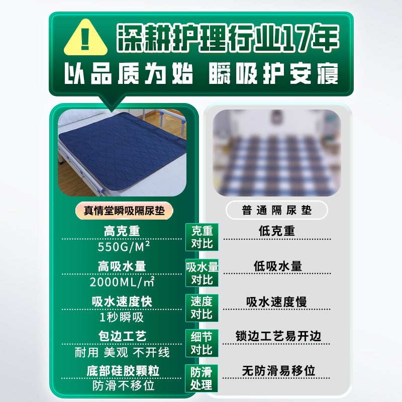 Large Size Washable Diaper Pad For The Elderly Adult Waterproof Breathable Nursing Pad True Care Thickened Aunt Pad - Image 3