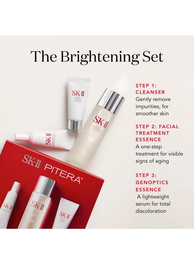 SK-II Ultimate Aura Skincare Kit - Radiance-Boosting Skincare Gift Set with Travel & Full Size Products - Kit Includes Full Size Facial Treatment Essence, Mini Cleanser & Mini Essence Serum (3 Count) - Image 2