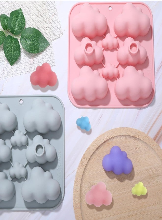 Hoohnnaa 2 Pack Cute Cloud Silicone Molds, Cloud Shape Chocolate Molds, 3D Clouds Gummy Molds, Silicone Cake Molds, Candy Molds, Jello Mold, Candle Mold, Food Molds, Cloud Silicone Molds for Baking Fondant - Image 5