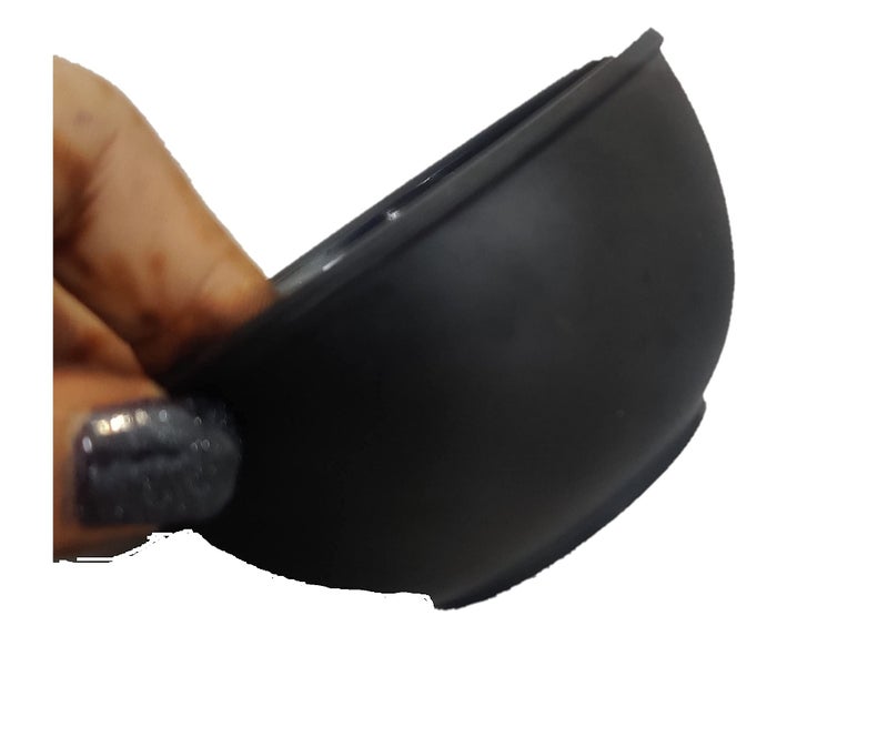 Pacificdeals Set of 2 Melamine Daily use Small Soup Serving Medium Bowls for Multi Use Soup Curd Rayta Dal Sweet Dish Serving Set- Black - Image 2