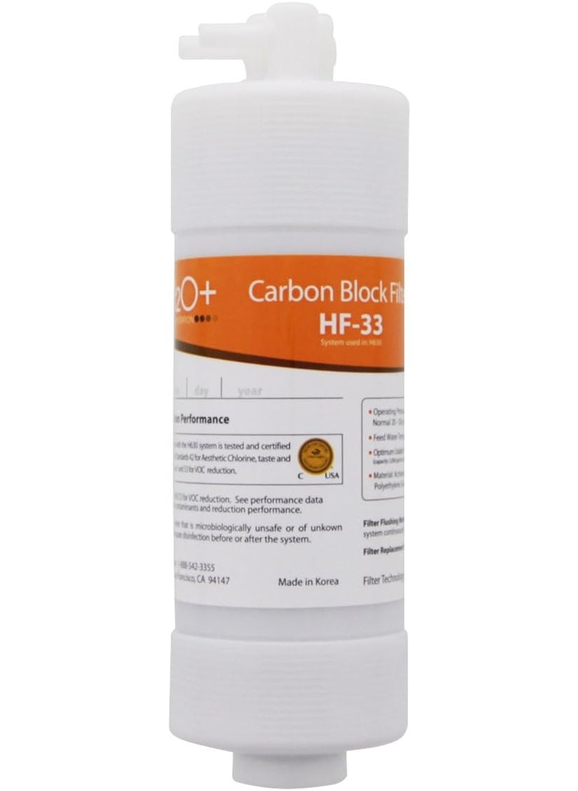 Brondell HF33 Carbon Block Water Filter Replacement for Cypress Countertop Water Filtration System