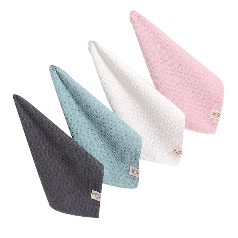 4 Pack Quick Dry Absorbent Microfiber Face Towels Bath Travel Washcloths Random Color - Image 2