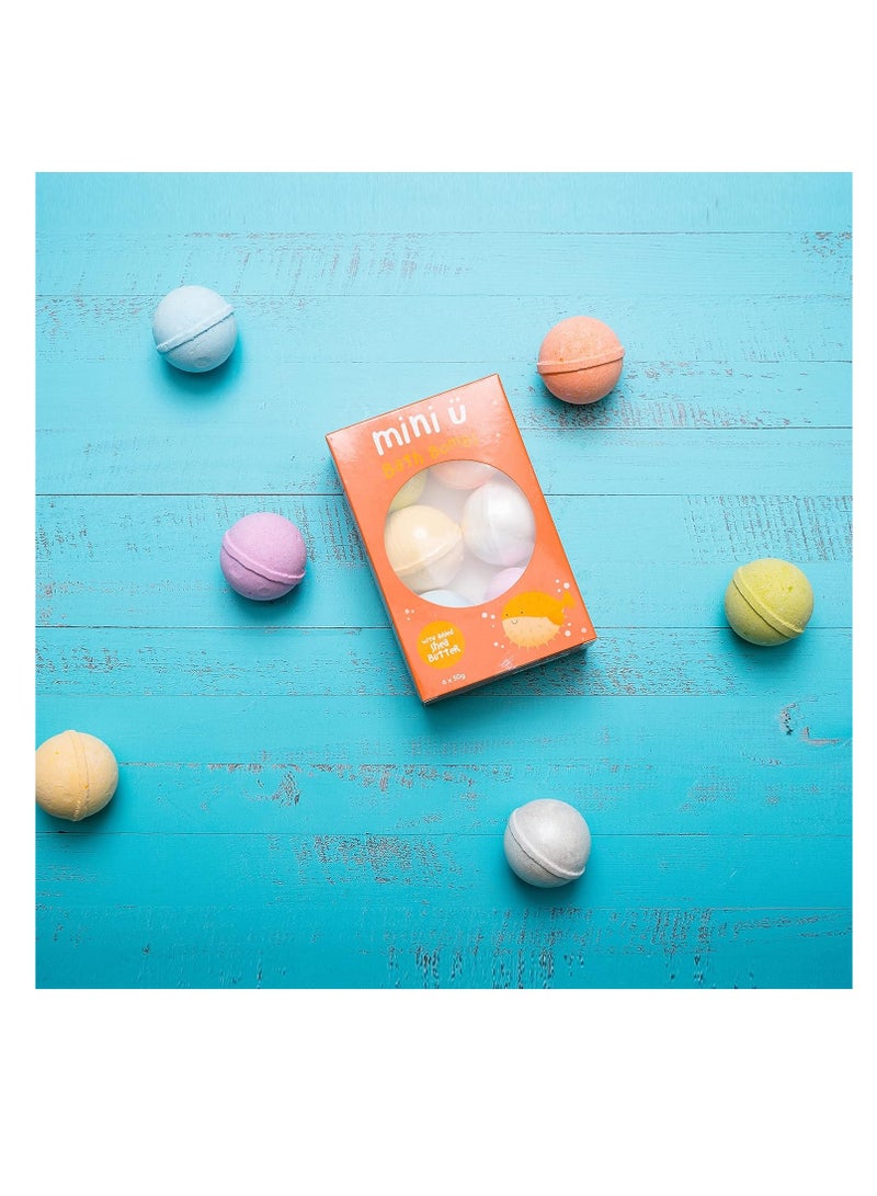 Mini U Bath Bombs in Single Package for Kids - Bath Fizzers, Gifts for Children, Vegan & Cruelty Free - Ideal Birthday Gift for Kids (Orange) - Image 5