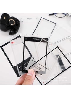 Generic Life Border Pet Hand Account Sticker Retro Photo Frame Landscaping Collage Pain Bag Card Decoration Material Sticker Asahi Special-Color:Music Impression-20 Photos Included  - Image 4