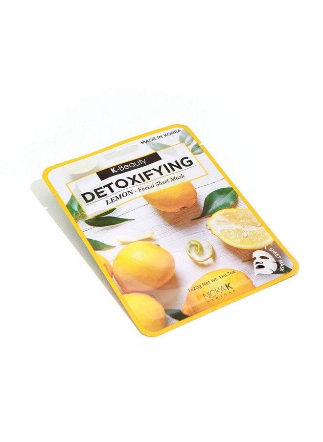 Nicka K Kbeauty Detoxifying Lemon Facial Sheet Mask  - Image 1
