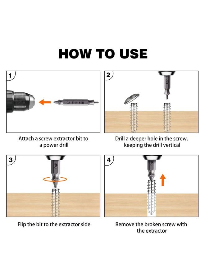 VALKYNOS Damaged Screw Extractor Set Bolt Extractor Kit 6 Pcs, Stripped Screw Removal Tool for Easy Out Removal Of Rusty & Broken Hardware Stocking Stuffers Gifts for Men Dad - Image 2