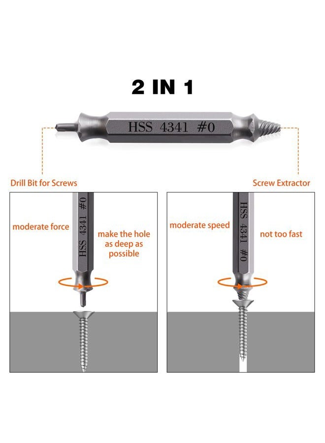 VALKYNOS Damaged Screw Extractor Set Bolt Extractor Kit 6 Pcs, Stripped Screw Removal Tool for Easy Out Removal Of Rusty & Broken Hardware Stocking Stuffers Gifts for Men Dad - Image 3