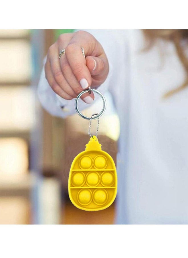NIBEMINENT - Mini Push Pop It Bubble Sensory Fidget Toy Keychain 10x10x2cm - Image 1