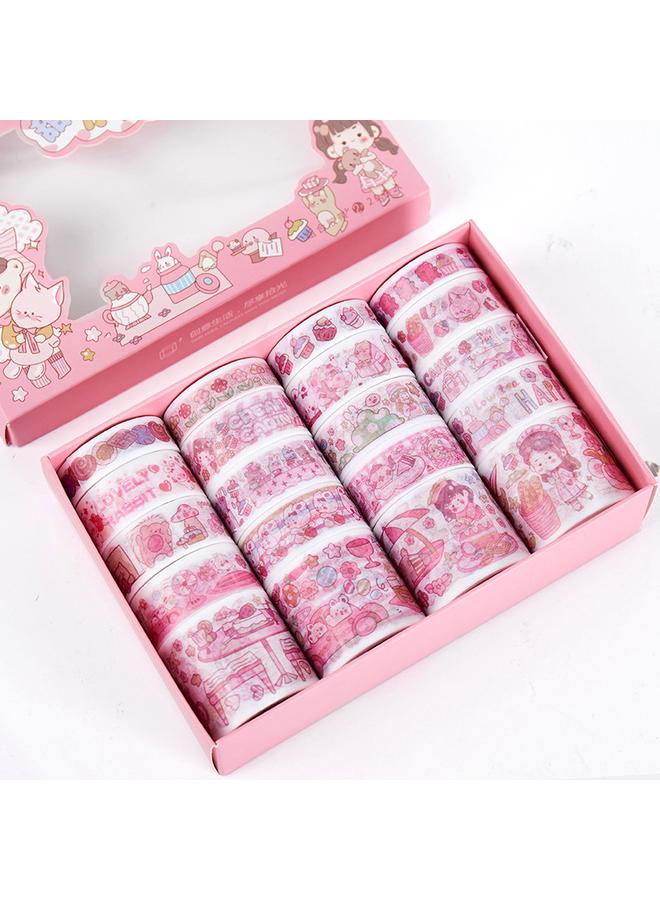 Bluejw Roll Hand Account Tape Full Set Of Net Red Hand Account Stickers And Paper Film Suit Color Cute Children High Color Value - Image 1