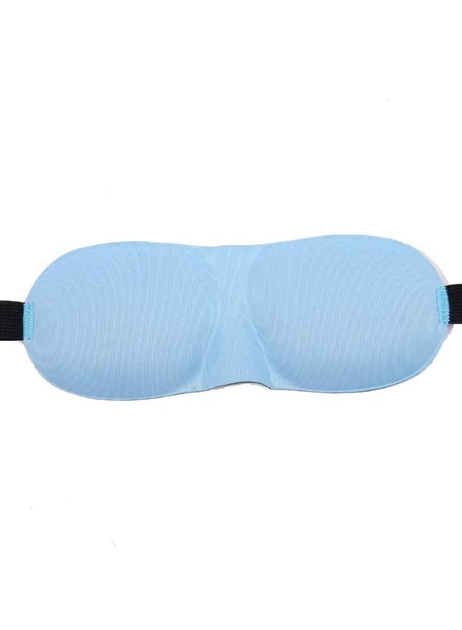قناع عين ثلاثي الأبعاد، غطاء للعين للنوم، حجب الضوء، ضغط العين صفر، غطاء خفيف الوزن قابل للتعديل أثناء السفر أثناء النوم (أزرق سماوي) - Image 3
