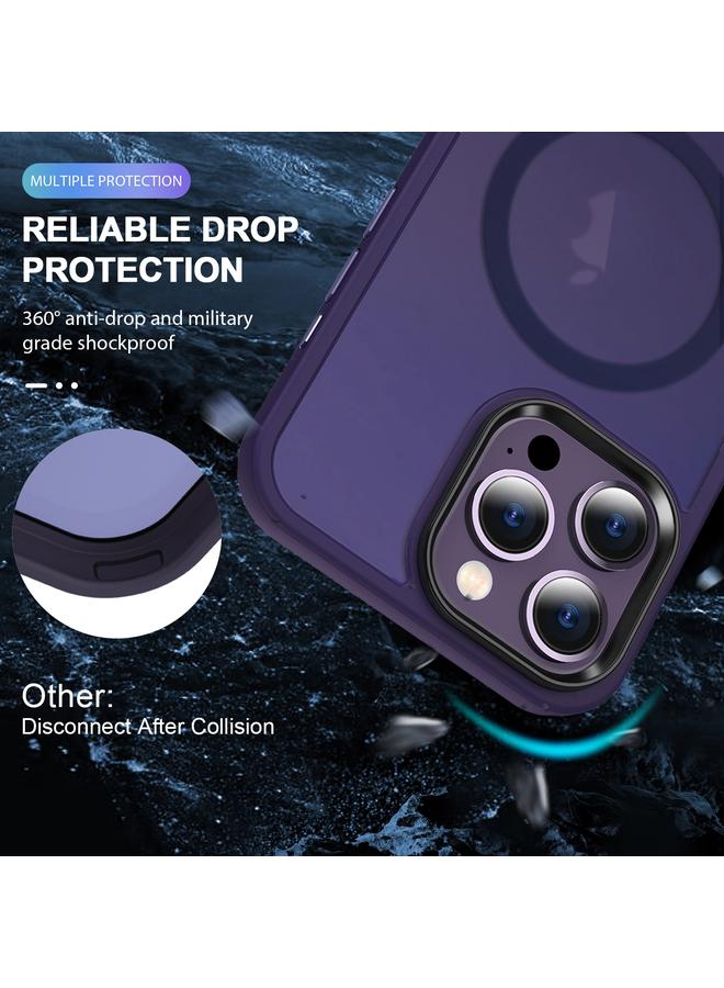 زبون جراب هاتف ماج سيف المغناطيسي لهاتف آيفون 12 برو ماكس، جراب هاتف مصقول من الجلد - Image 3