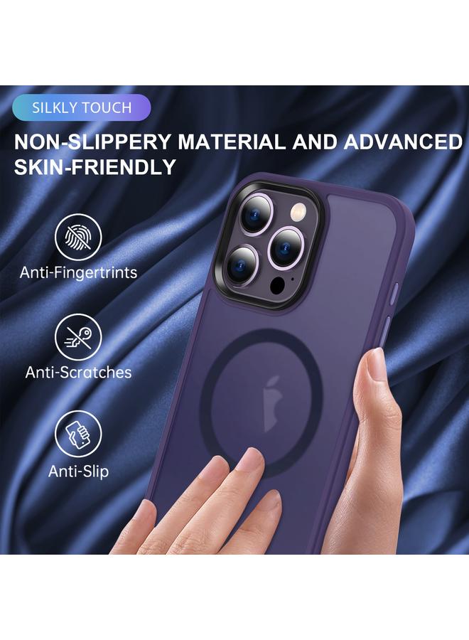 زبون جراب هاتف ماج سيف المغناطيسي لهاتف آيفون 12 برو ماكس، جراب هاتف مصقول من الجلد - Image 5