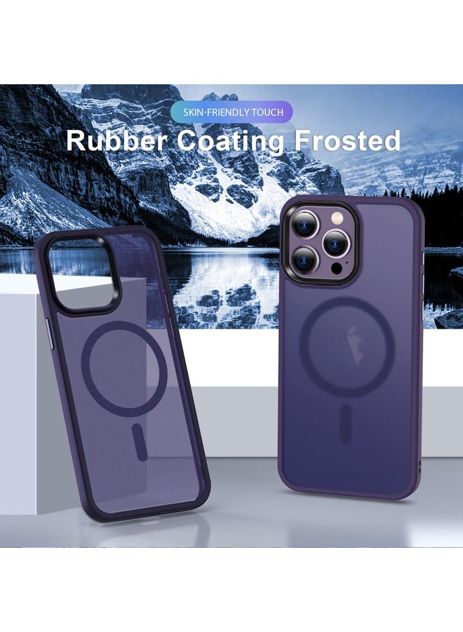 زبون جراب هاتف ماج سيف المغناطيسي لهاتف آيفون 12 برو ماكس، جراب هاتف مصقول من الجلد - Image 2