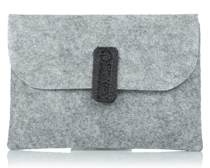 Dr.Key Matte Leather Snap Hook Unisex Key Holder Wallet - Black - Image 1