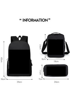 Generic Mario cartoon backpack, primary and secondary school student backpack, large capacity backpack, three piece set, single shoulder bag, pencil case, unisex  - Image 2