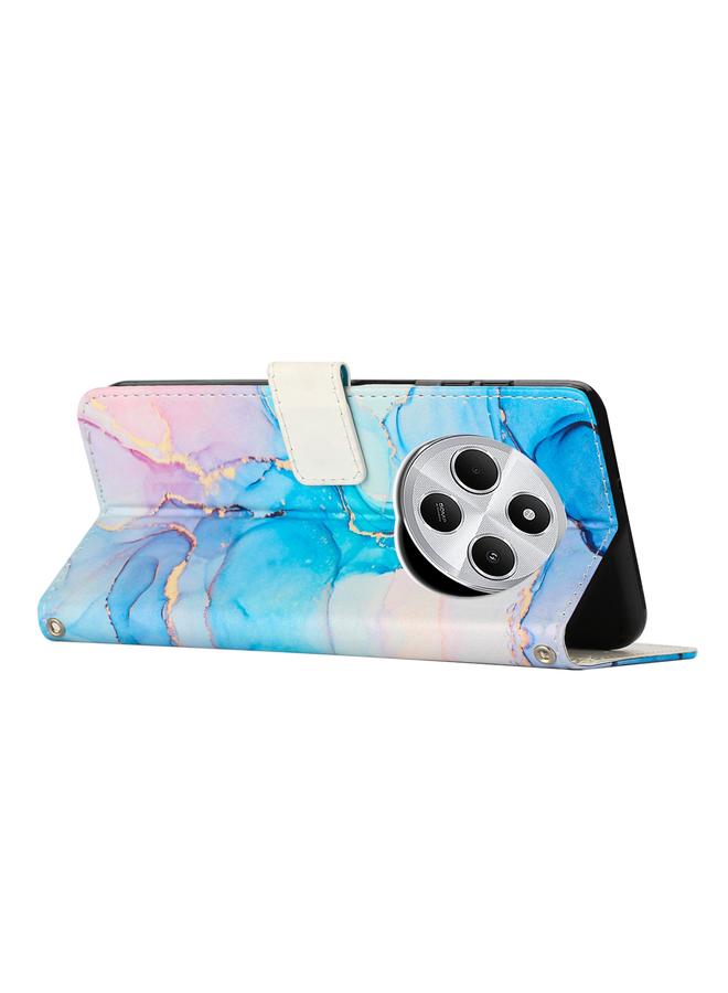 S-TOP Case For Redmi 14C 4G / A3 Pro Painted Marble Pattern Leather Phone Case - Image 3