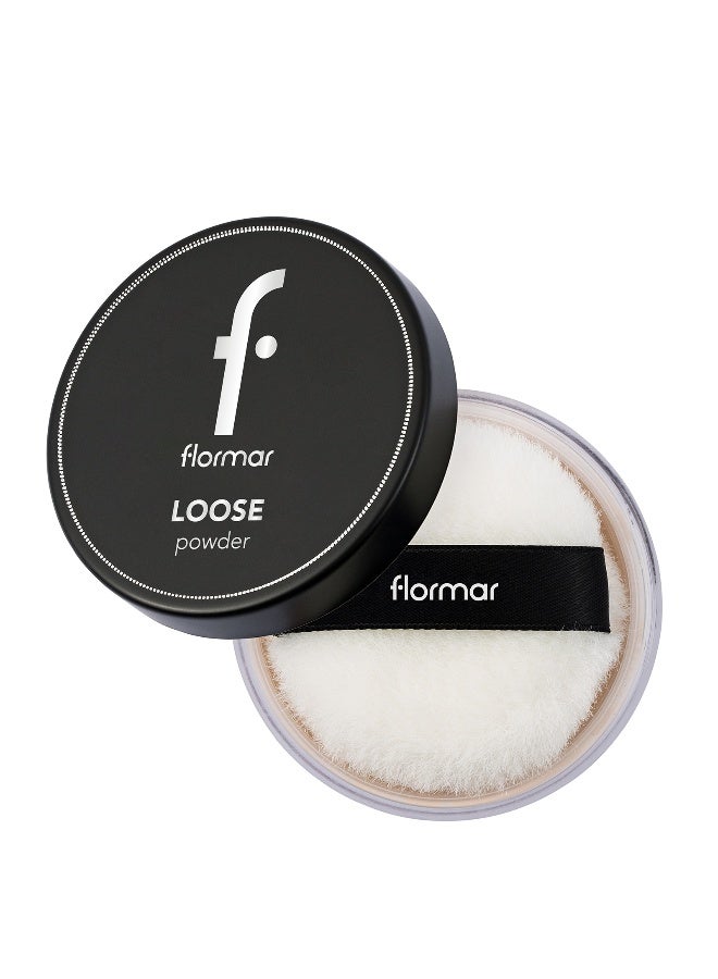 flormar Loose Powder – 001 Pale Sand – Matte Finish Setting Powder, Smooth Soft Texture, Helps Control Shine, Long-Wear Feel 001 Pale Sand - Image 2