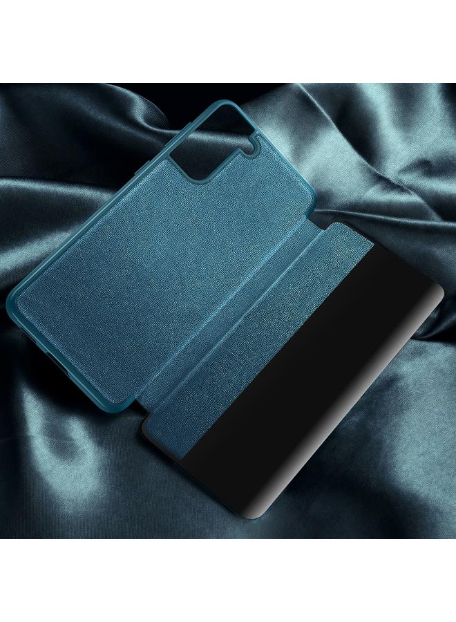 اس-توب جراب لهاتف Samsung Galaxy S21 Ultra 5G مع نافذة جانبية مغناطيسية وغطاء جلدي أفقي مقاوم للصدمات - Image 5