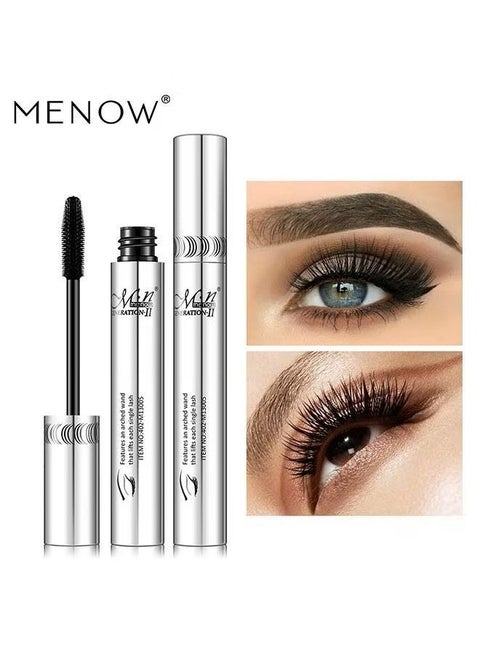 Mascara Black Fiber Mascara Charming Longlasting Mascara, Thick and Long Eyelash Waterproof and Smudge proof Eyes Makeup