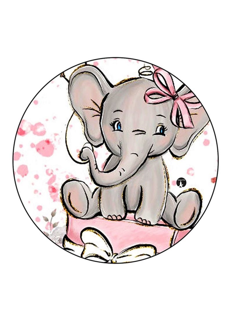 RKN Elephant Printed Mouse Pad Multicolour
